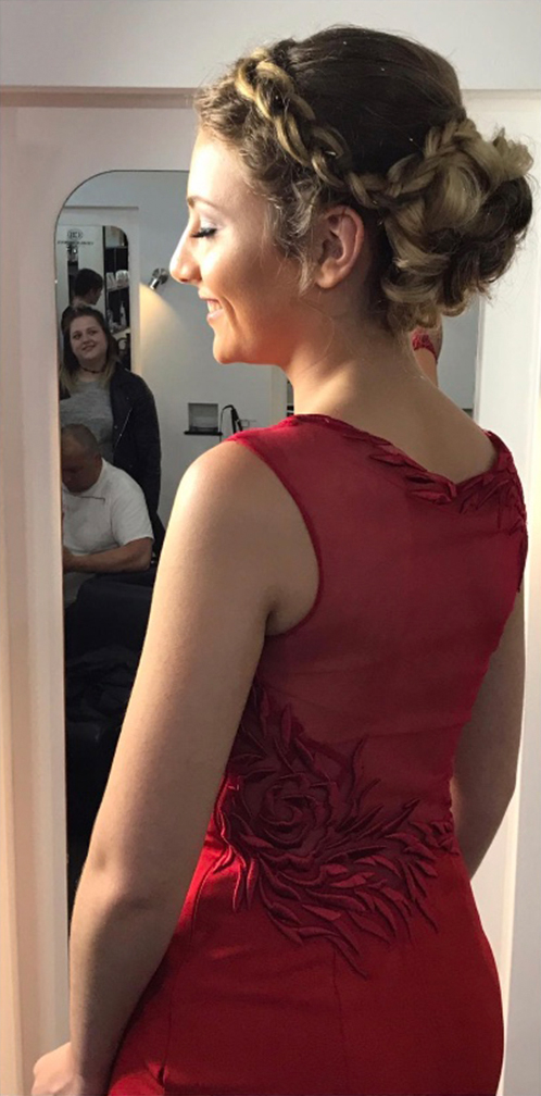 Styled hair for special occasions